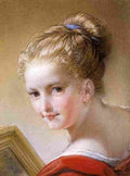 luti head of a girl Art A4 Photo Print