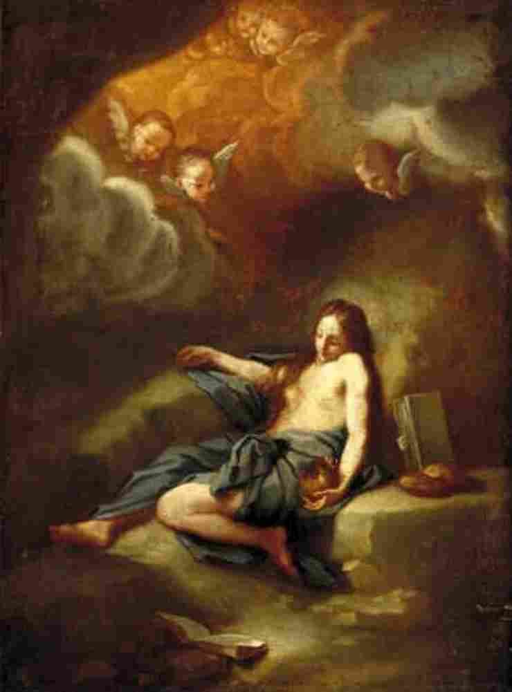 luti penitent magdalena in a landscape Art A4 Photo Print
