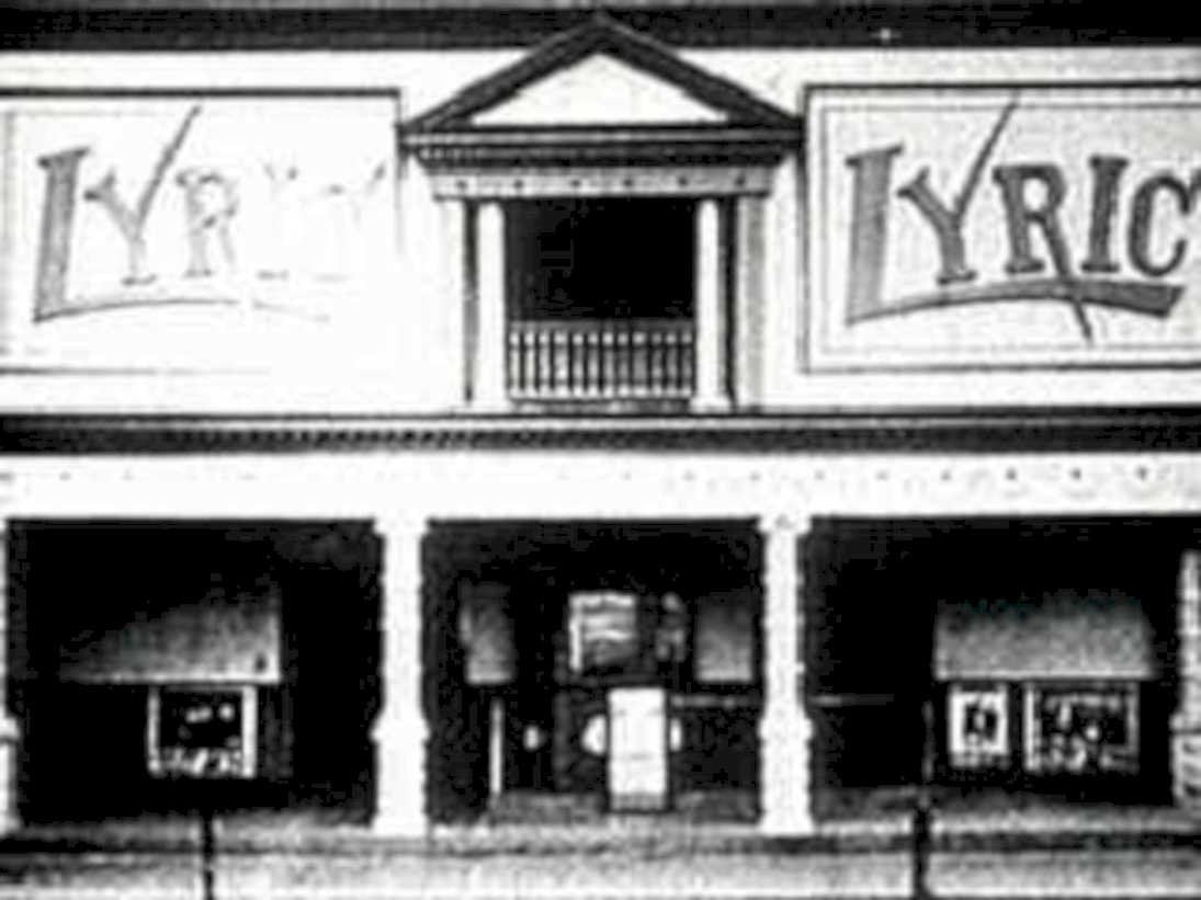 lyric theater facade1980s 1990s A4 Photo Print