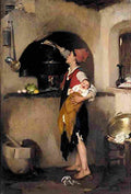 lytras nikiforos in the kitchen Art A4 Photo Print