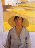 lytras nikolaos the straw hat Art A4 Photo Print