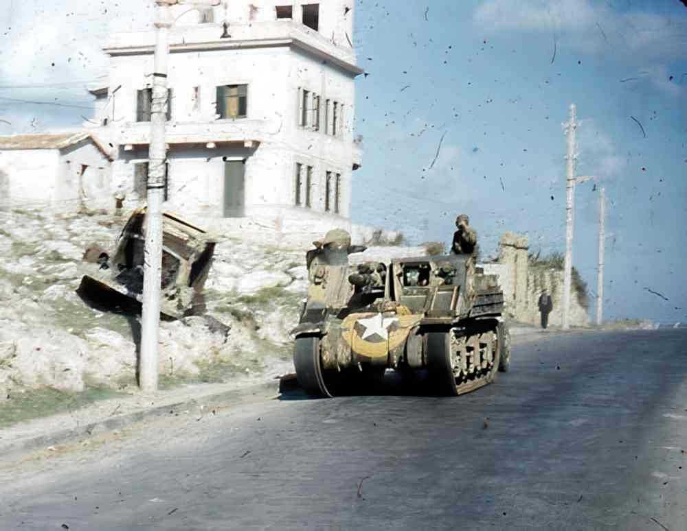 m4 sherman tank 3 Vintage world war A4 Photo Print