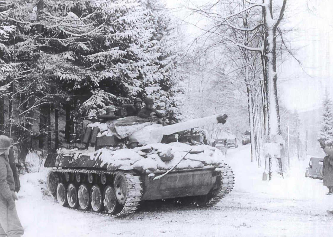 m48 patton winter Vintage world war A4 Photo Print