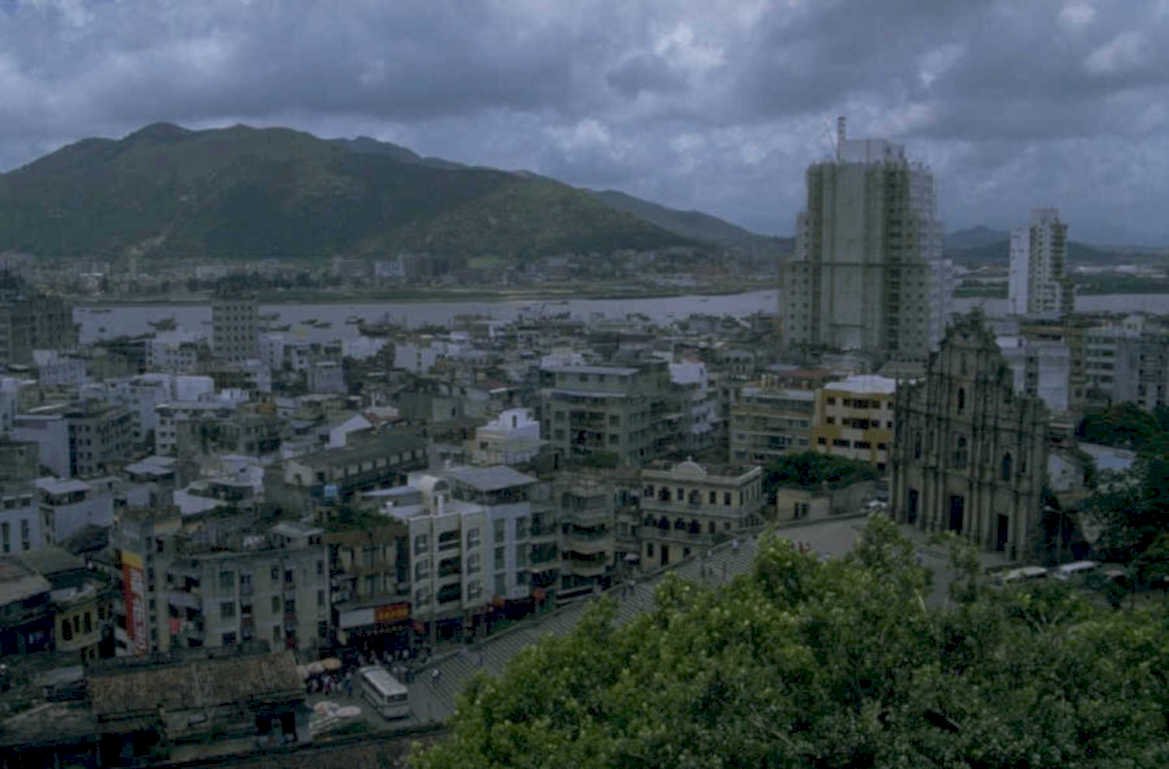 macau cityscape sky 1980s 1990s A4 Photo Print