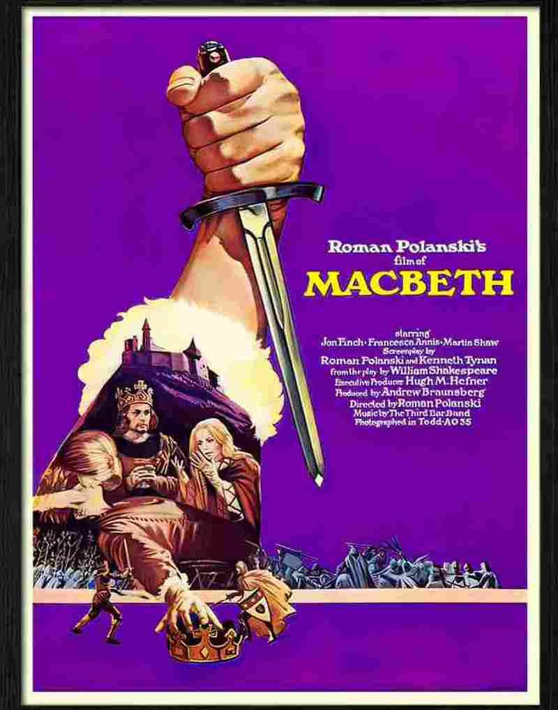 macbeth roman polanski movie poster Advert A4 Photo Print