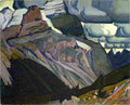 macd Dark Autumn Rocky Mountains Art A4 Photo Print