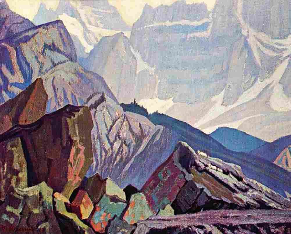 macd Goat Range Rocky Mountains 1932 Art A4 Photo Print