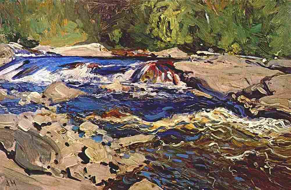 macd Thomsons Rapids Magnetawan River 1912 Art A4 Photo Print
