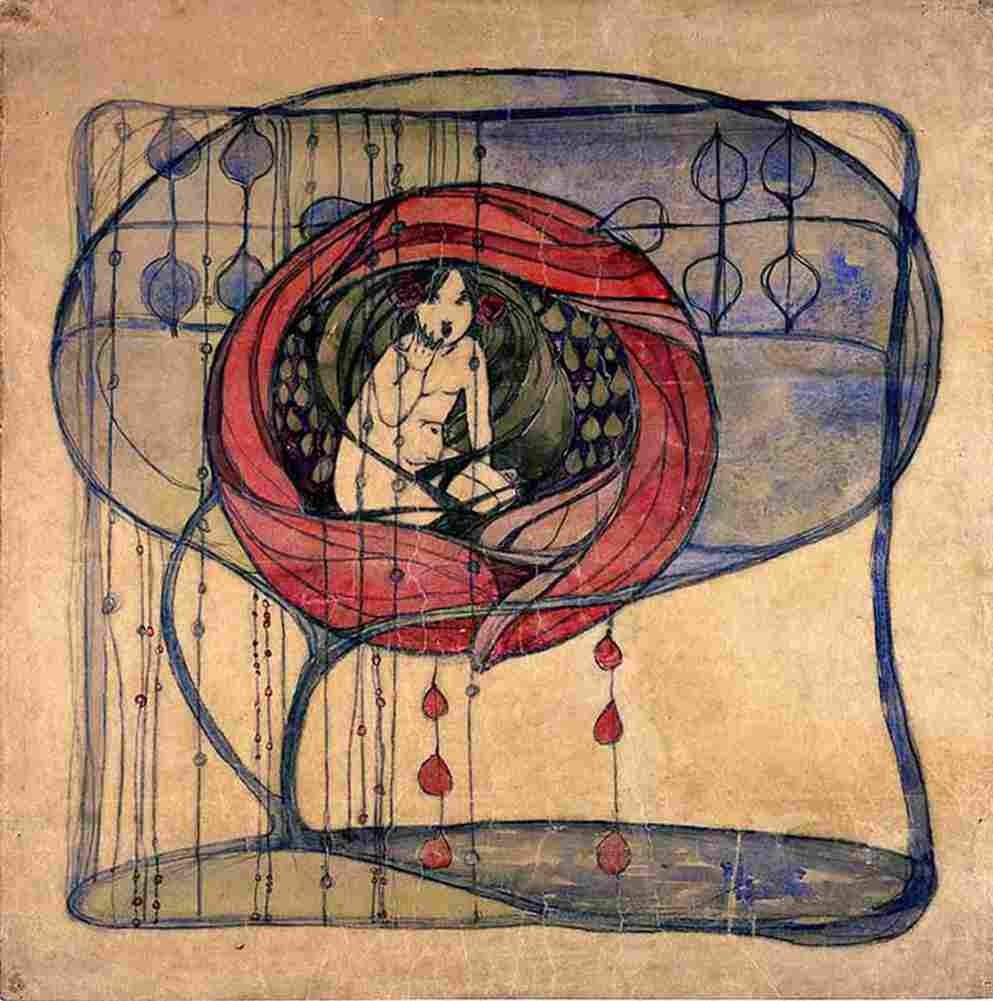 macdonald frances Girl in a Tree Art A4 Photo Print