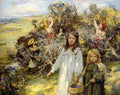 macgeorge william Gathering Blackberries Art A4 Photo Print