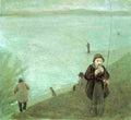 macke Anglers on the Rhine Art A4 Photo Print