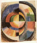 macke Colour Circle Two Art A4 Photo Print