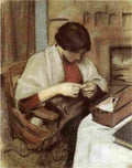 macke Elizabeth Gerhardt Sewing Art A4 Photo Print