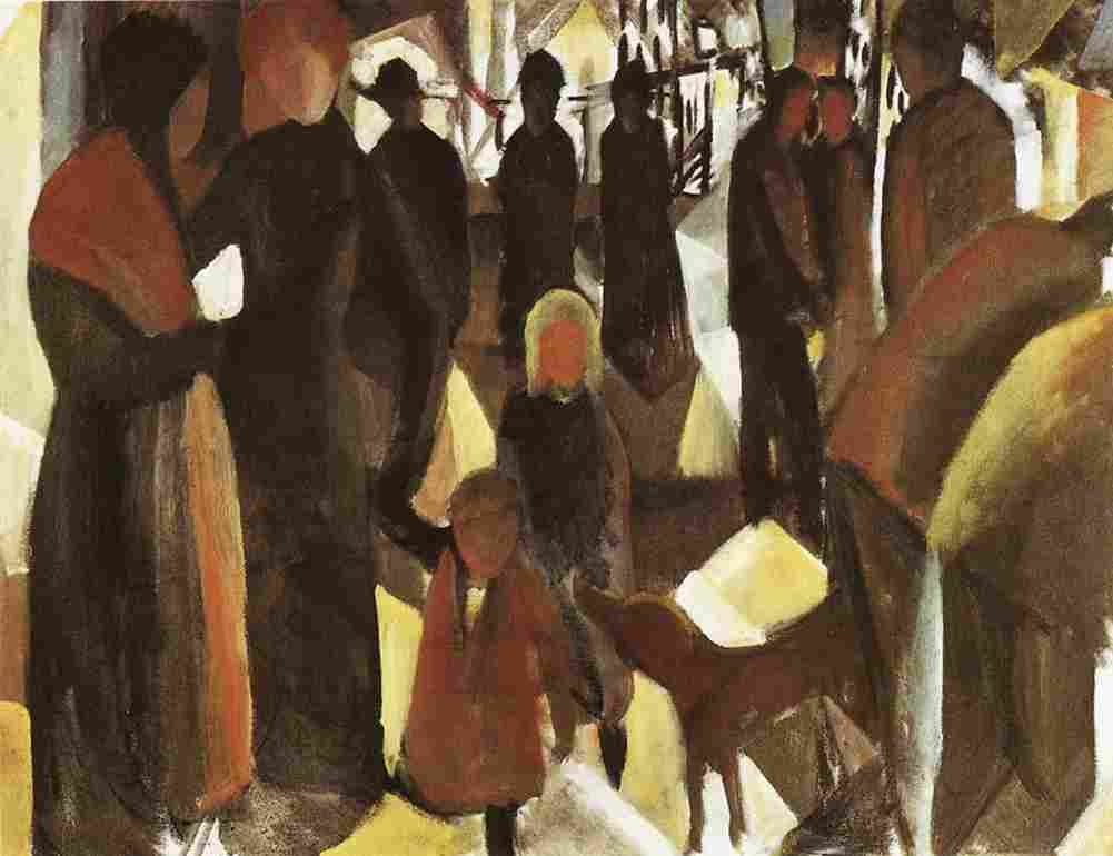 macke Goodbye Art A4 Photo Print