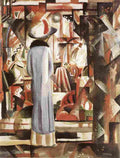 macke Large Bright Shop Window Art A4 Photo Print