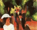 macke Promenade Art A4 Photo Print