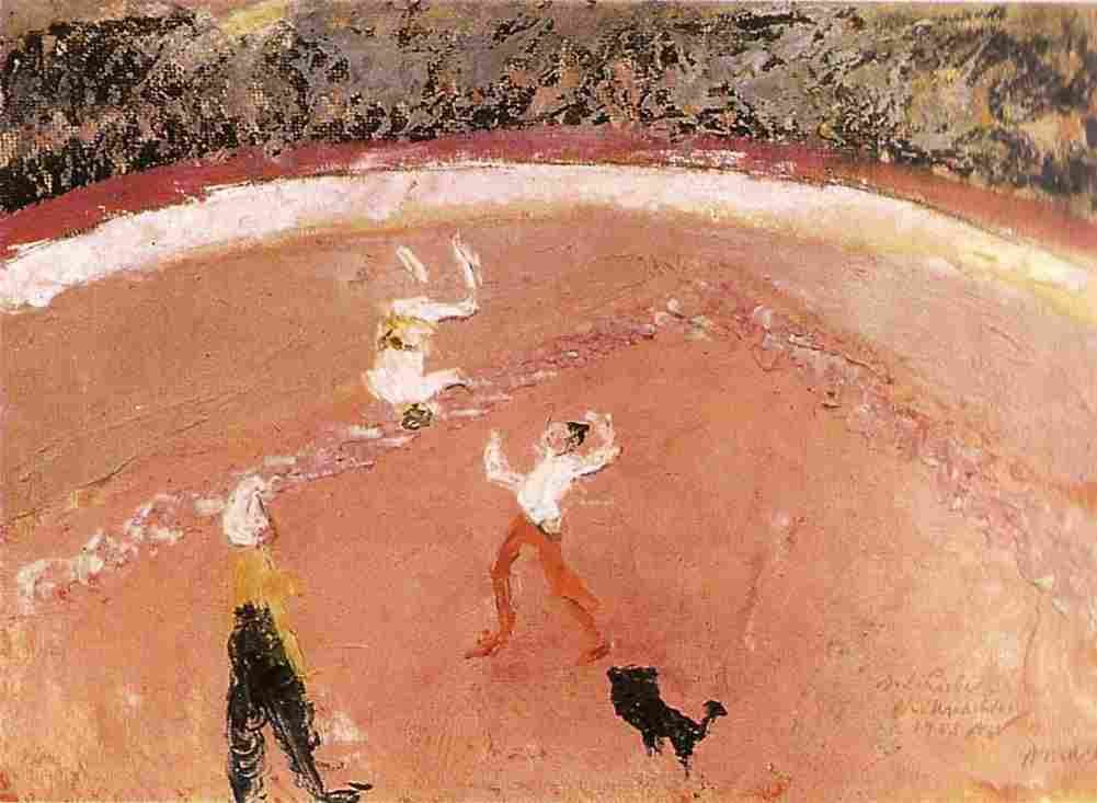 macke Somersaults at the Circus Art A4 Photo Print