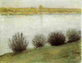 macke The Rhine near Hersel Art A4 Photo Print
