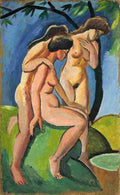 macke Three Acts Art A4 Photo Print