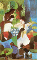 macke Turkish Jewel Trader Art A4 Photo Print