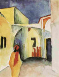 macke View of an Alley Art A4 Photo Print