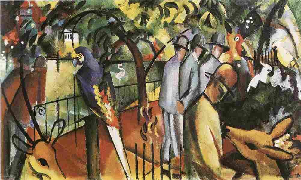 macke Zoological Garden One Art A4 Photo Print