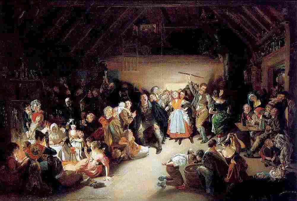 maclise Snap Apple Night Art A4 Photo Print