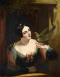maclise The Pet Bird Art A4 Photo Print