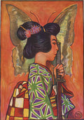 madame butterfly byam shaw 2 crop A4 Photo Print
