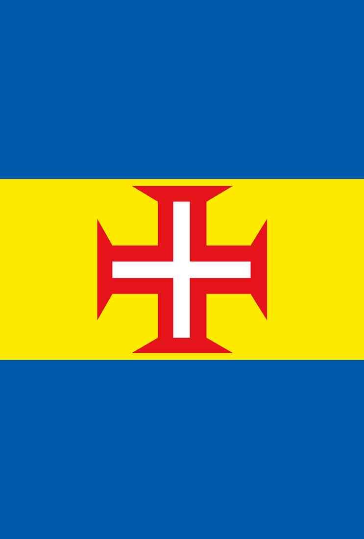 madeira islands fl n5113 flag 2022 A4 Photo Print