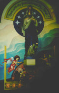 madonna child statue Vintage A4 Photo Print