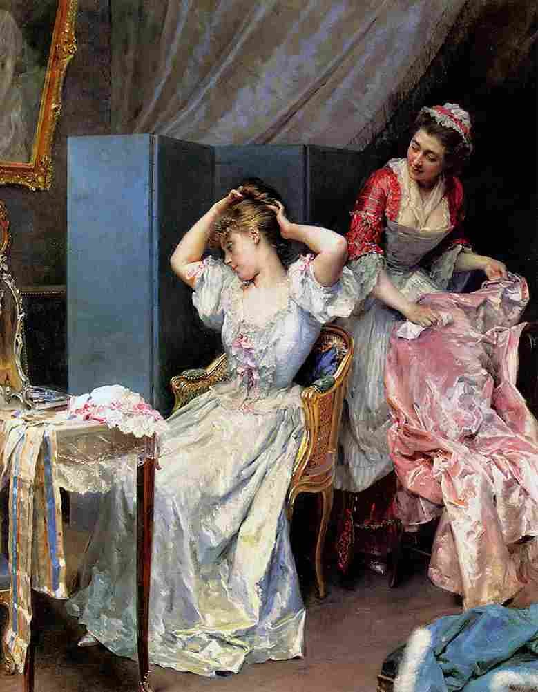 madrazo y garreta raimundo la toilette Art A4 Photo Print