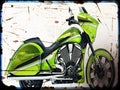 magnum Victory A4 Photo Print Motorbike Vintage Aged