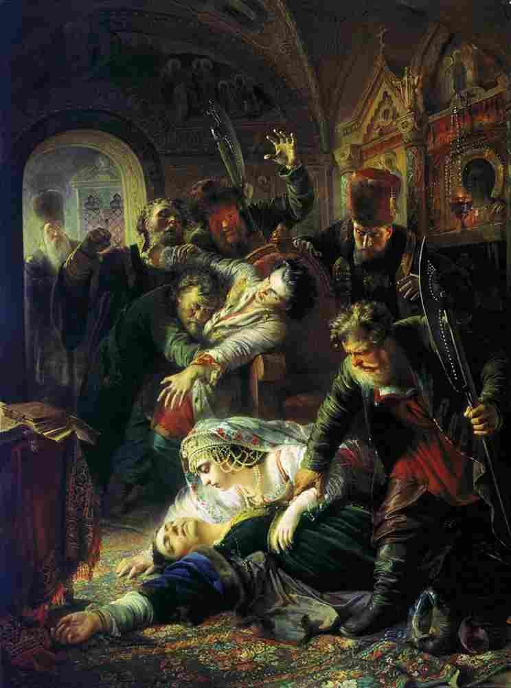 makovsky agents of the false dmitry kill the son of boris godunov Art A4 Photo Print