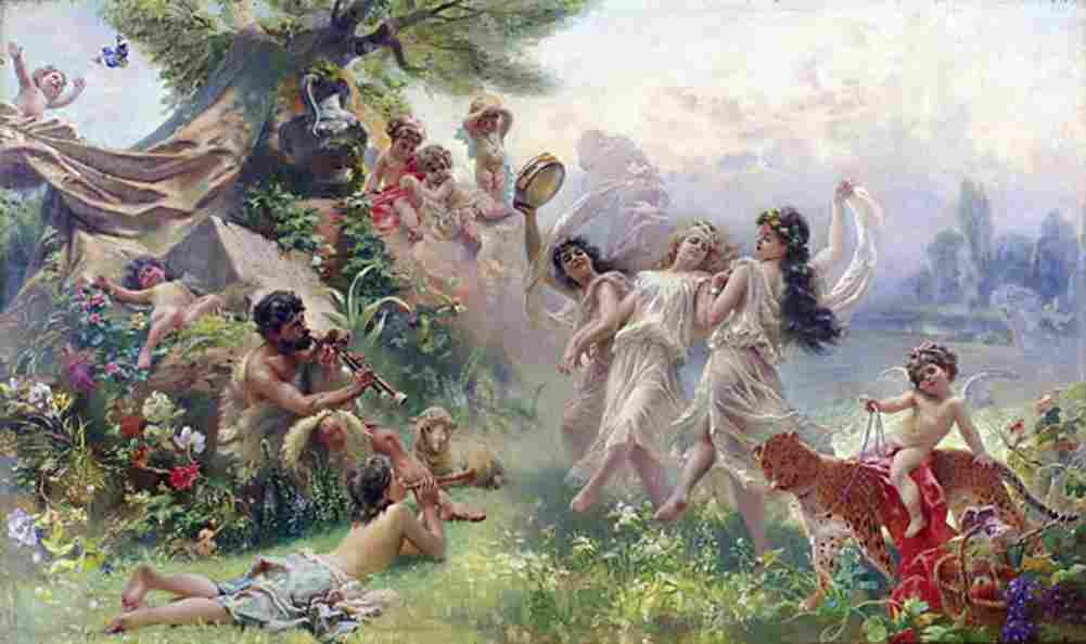 makovsky happy arcadia Art A4 Photo Print