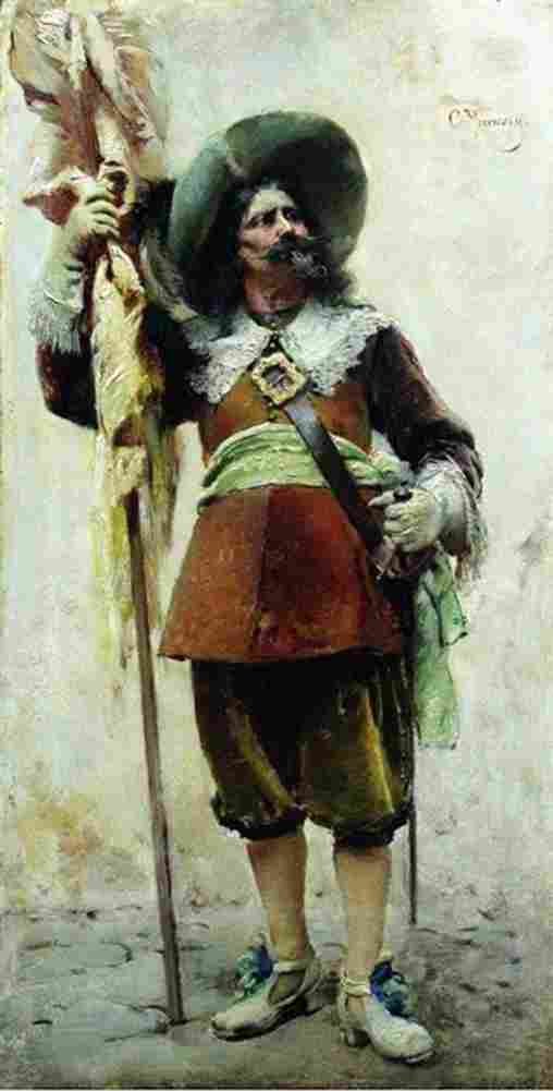 makovsky musketeer Art A4 Photo Print
