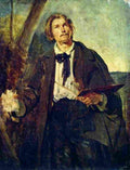 makovsky portrait of artist alexander popov Art A4 Photo Print