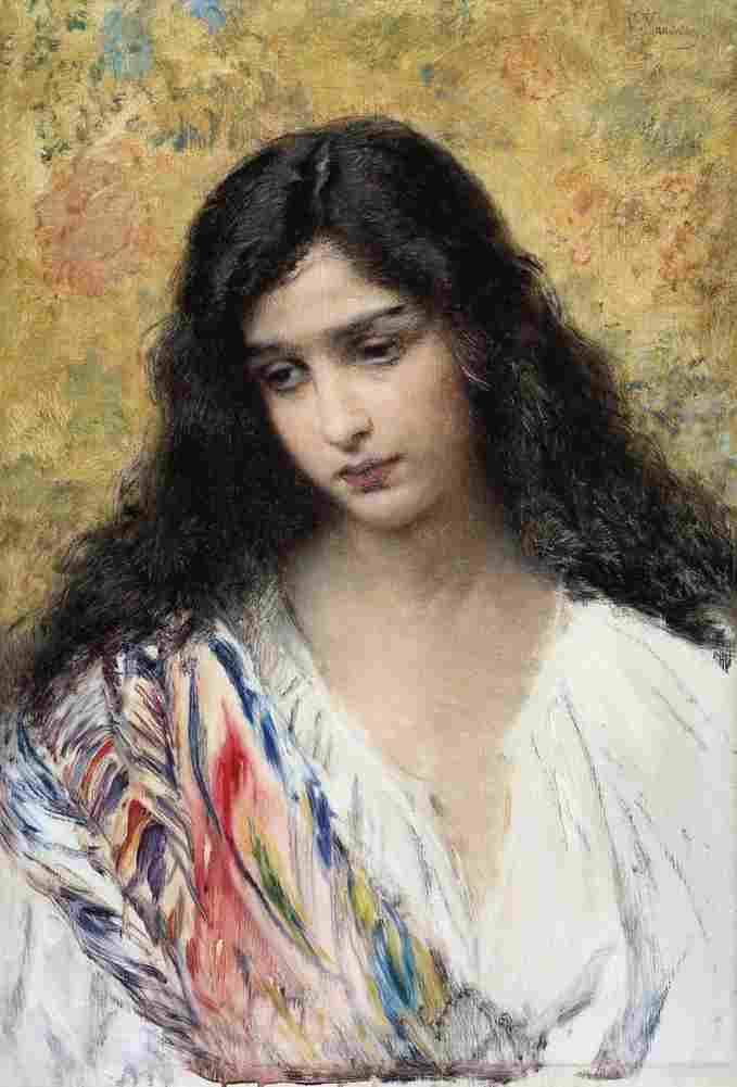makovsky russian beauty Art A4 Photo Print