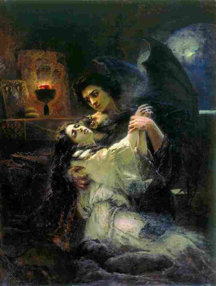 makovsky tamara and demon Art A4 Photo Print
