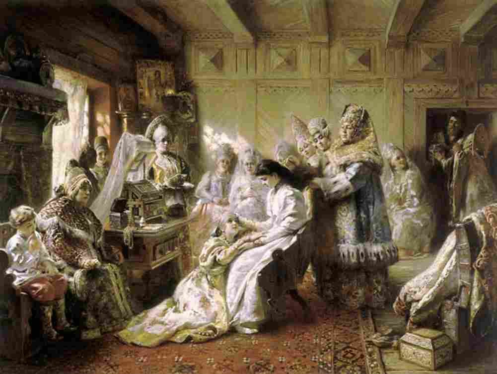 makovsky the russian bride s attire Art A4 Photo Print
