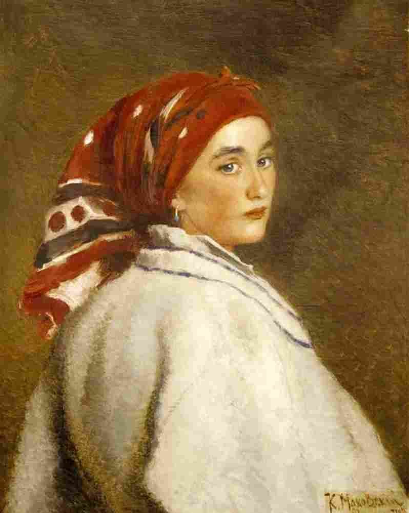 makovsky ukrainian peasant woman Art A4 Photo Print