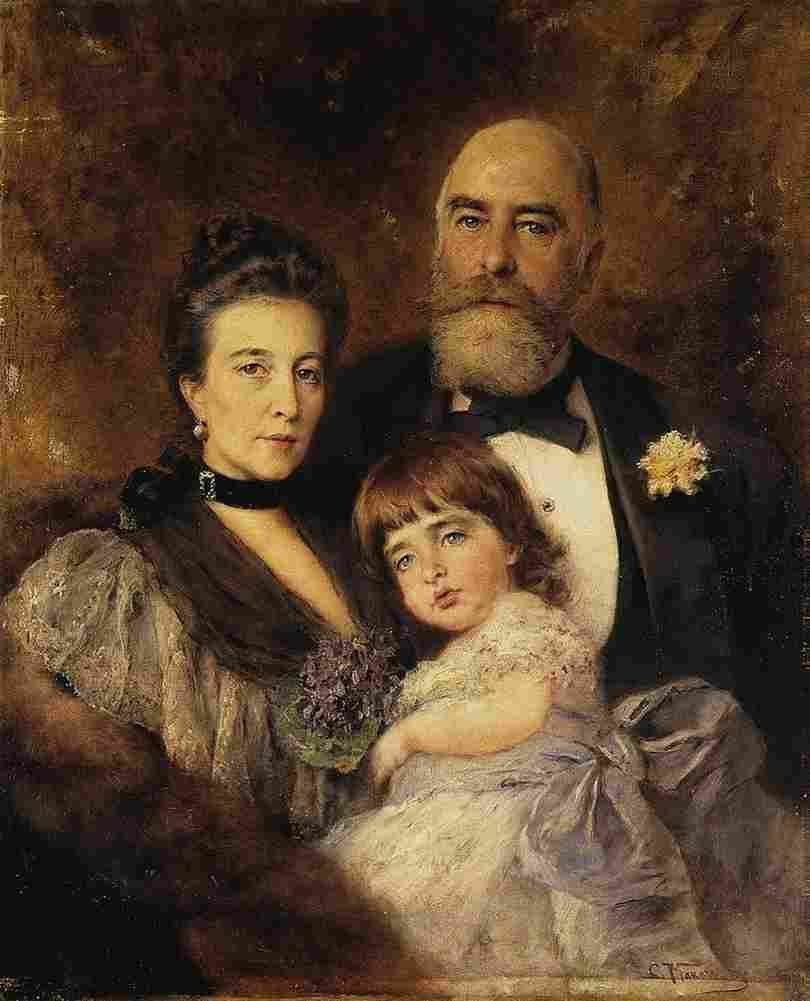 makovsky volkov s family Art A4 Photo Print