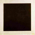 mal Black Square Art A4 Photo Print