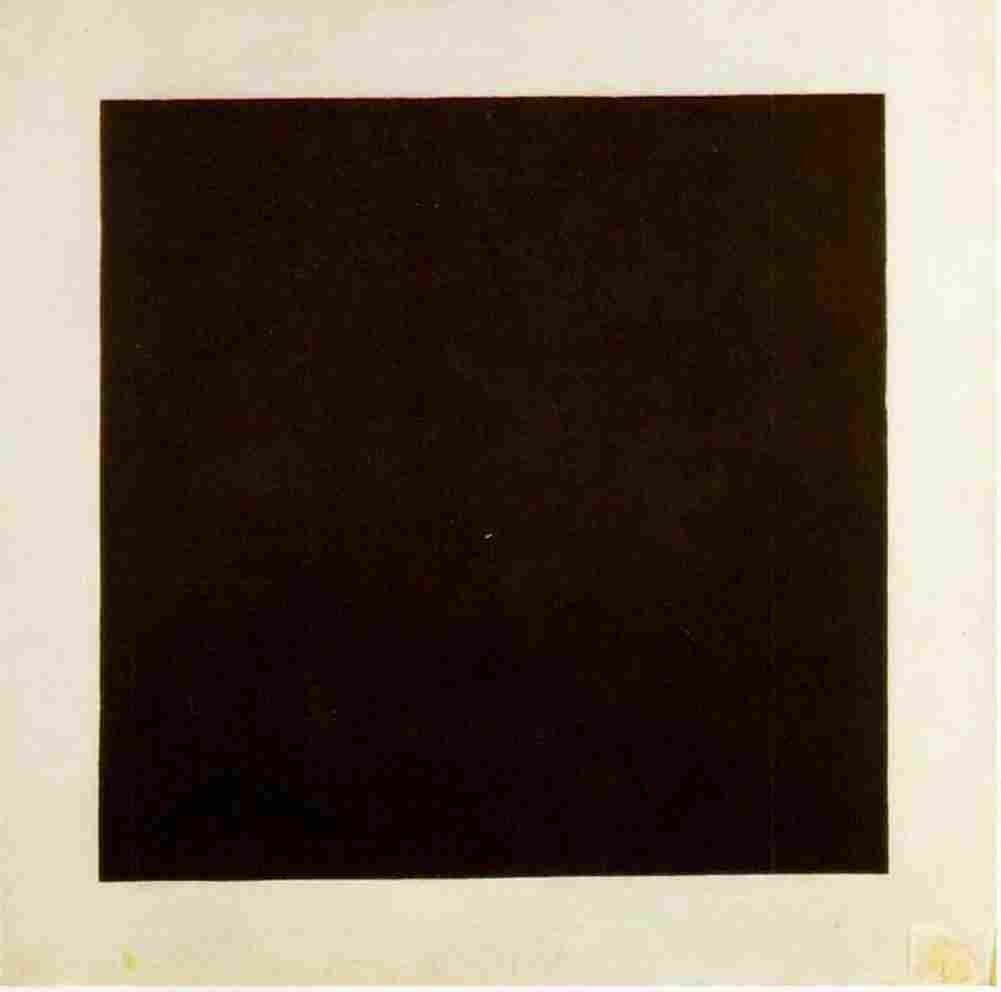 mal Black Square Art A4 Photo Print