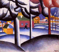 mal Landscape Winter Art A4 Photo Print