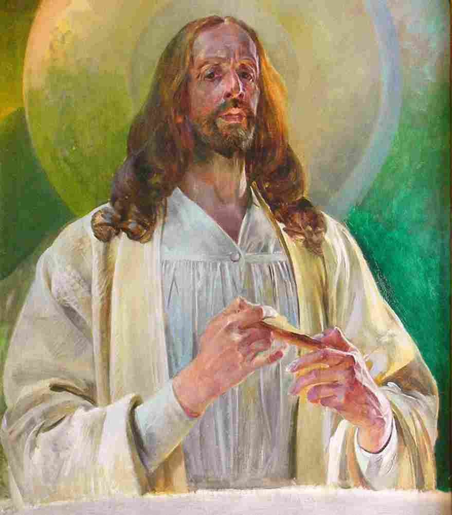malc Christ in Emmaus Art A4 Photo Print