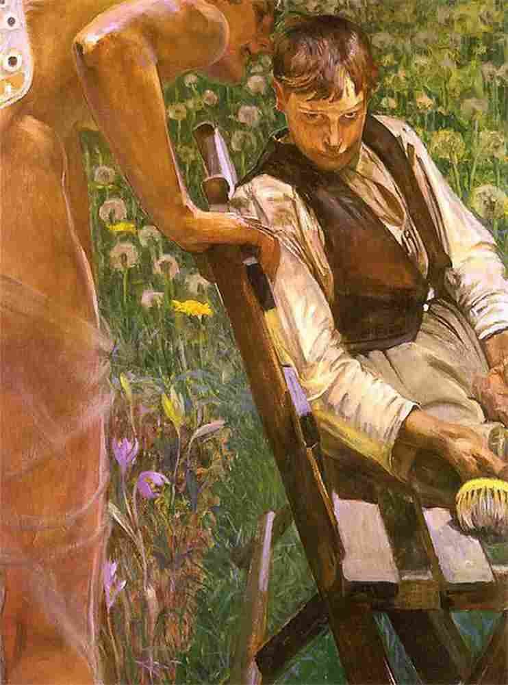 malc Malarczyk and his Muse Whispers Art A4 Photo Print
