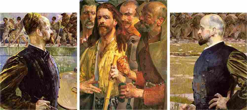 malc Rent Penny Triptych Art A4 Photo Print