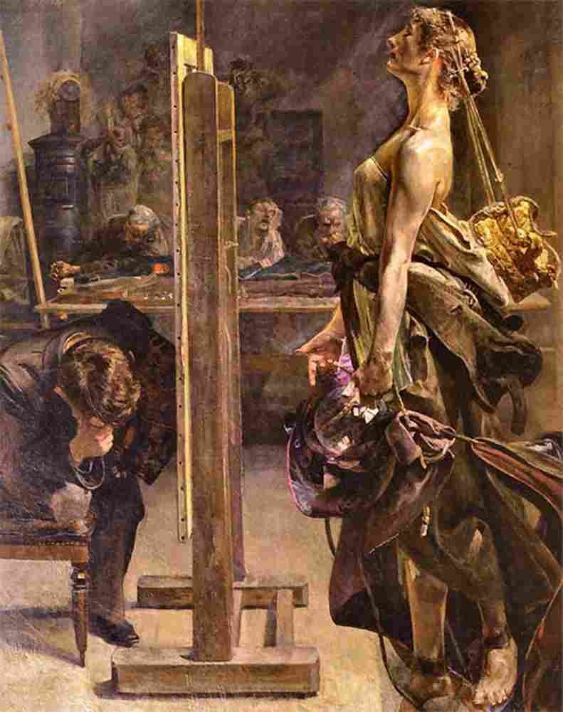 malc The inspiration of the painter Art A4 Photo Print