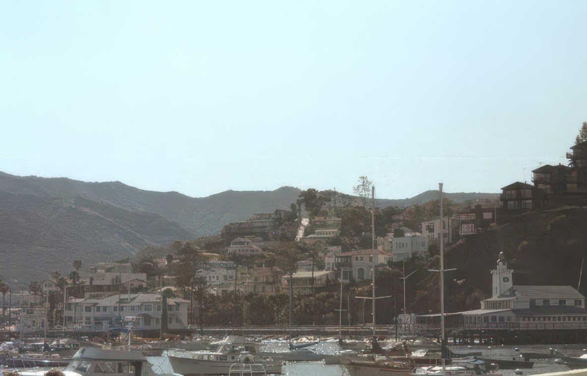 malibu harbor cityscape Vintage A4 Photo Print